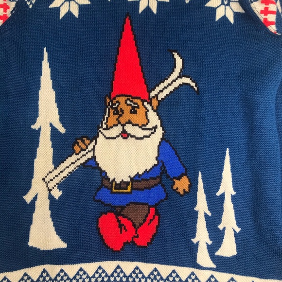 toddland Gnome Ski Sweater Size Medium - Picture 7 of 8